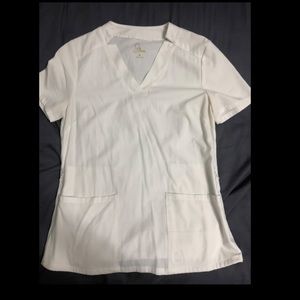 White Jaanuu Scrub top